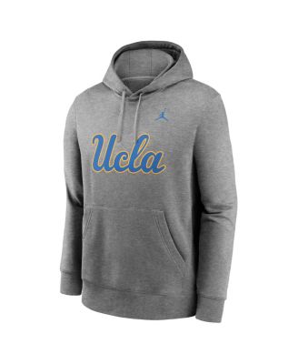 Men's Heather Gray UCLA Bruins Primetime Evergreen Club Fleece Pullover Hoodie