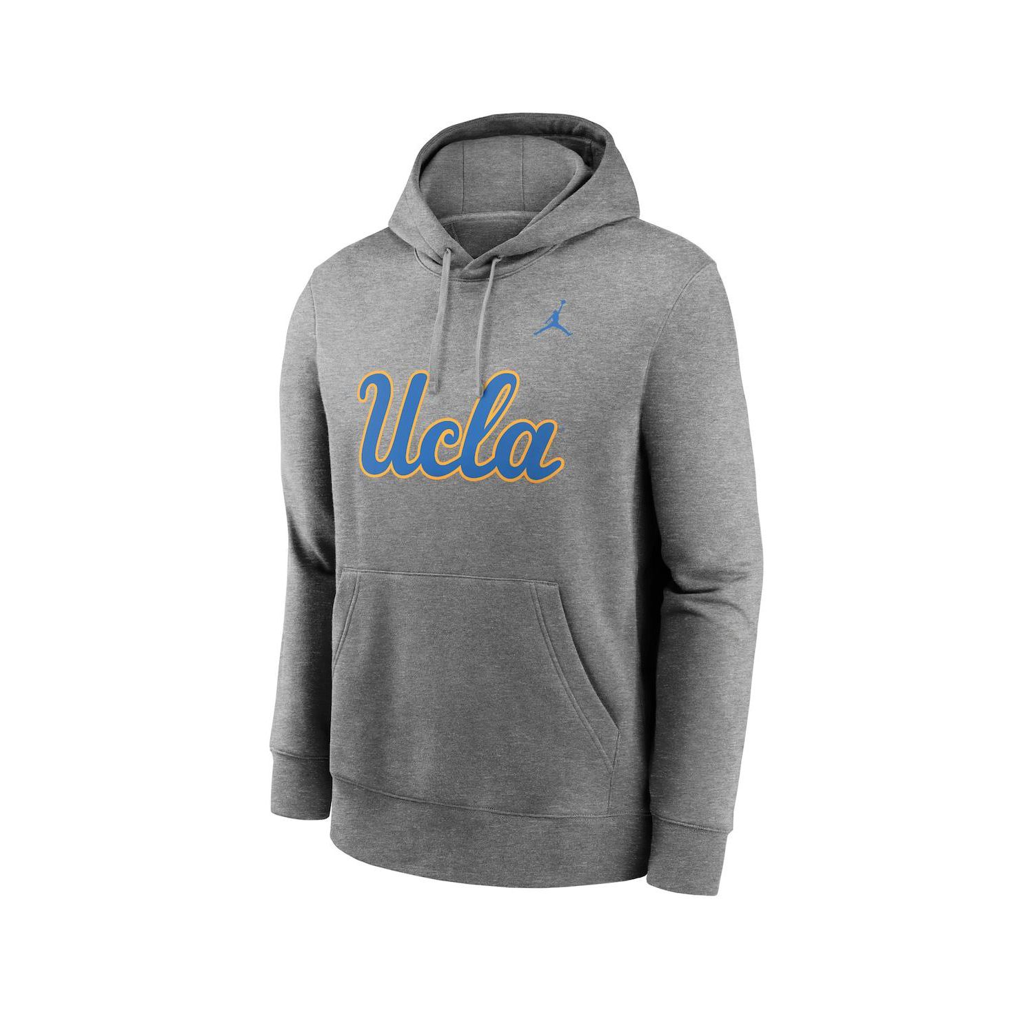Men's Heather Gray UCLA Bruins Primetime Evergreen Club Fleece Pullover Hoodie