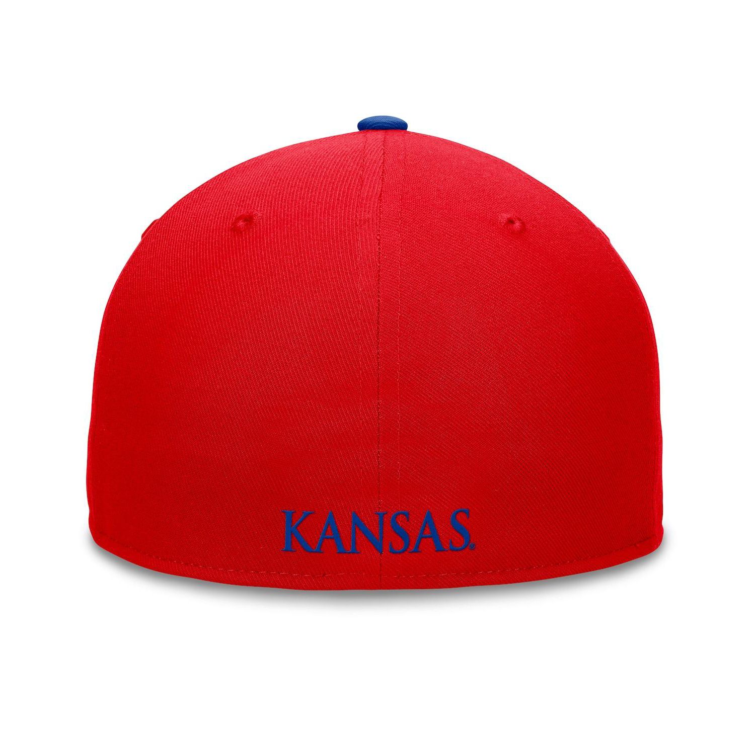Men's Red/Royal Kansas Jayhawks Rally Two-Tone Fitted Hat