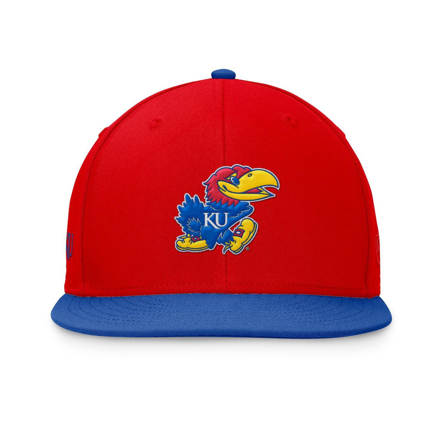 Men's Red/Royal Kansas Jayhawks Rally Two-Tone Fitted Hat