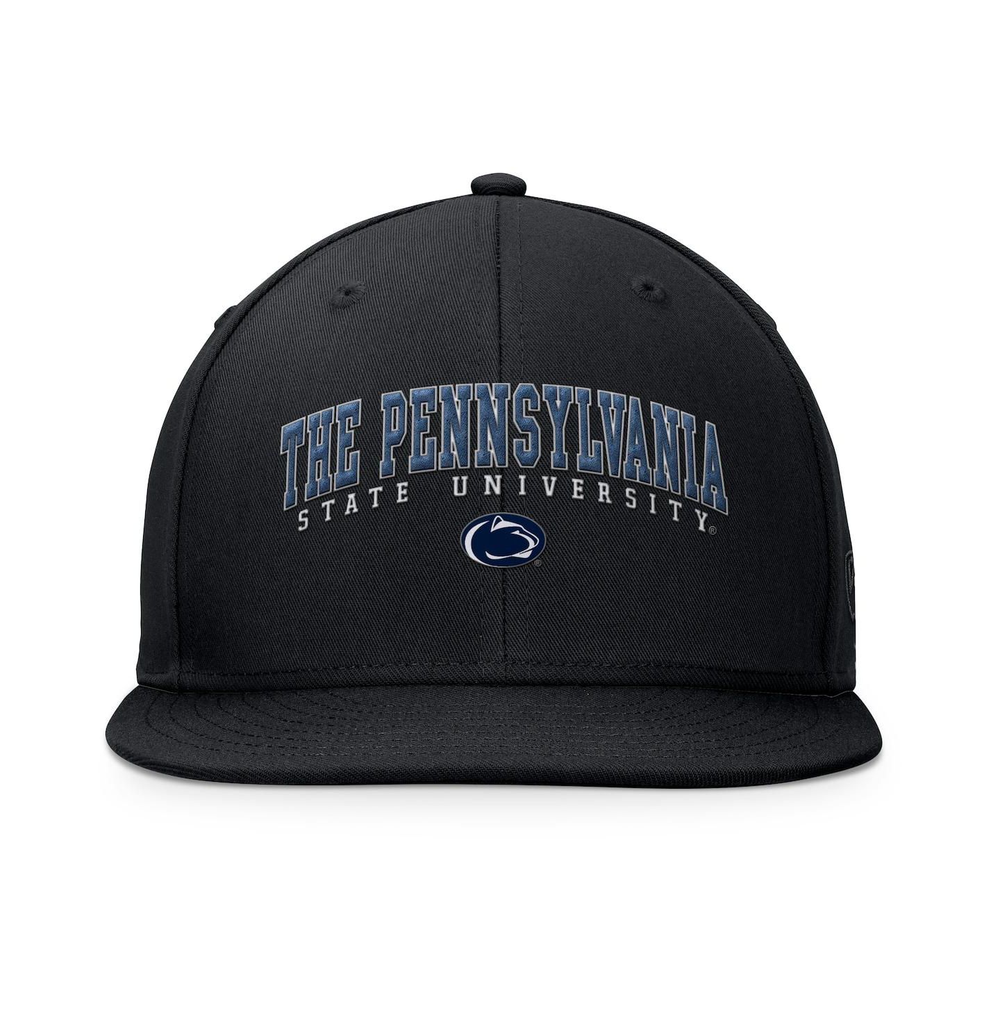 Мужская кепка Top of the World Black Penn State Nittany Lions Bullpen Snapback Hat — фото 2