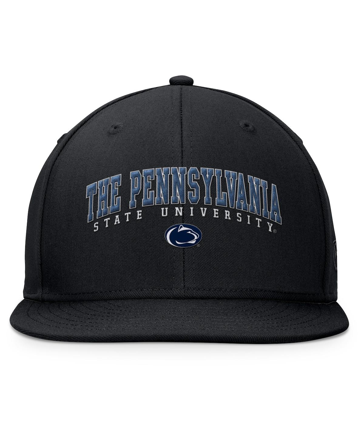 Top Of The World Men's Black Penn State Nittany Lions Bullpen Snapback Hat In Black