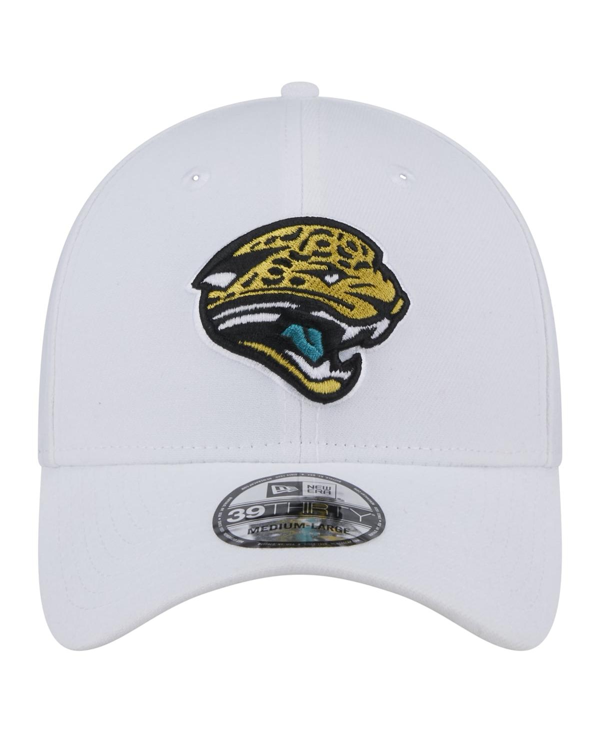 New Era Men'sJacksonville Jaguars Throwback Iced 39THIRTY Flex Hat - White