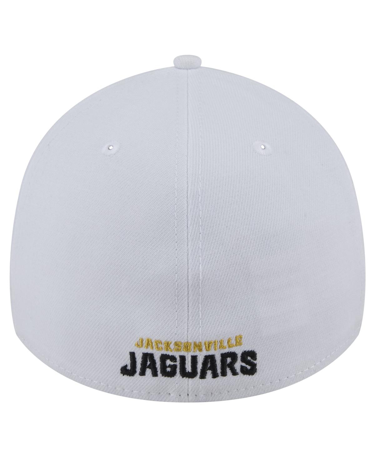 New Era Men'sJacksonville Jaguars Throwback Iced 39THIRTY Flex Hat - White