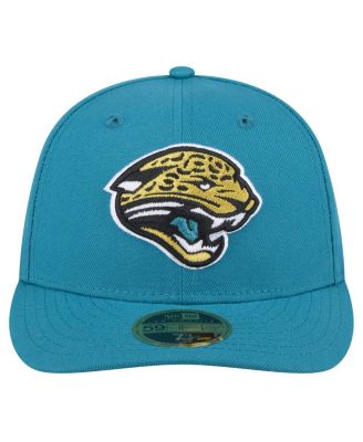 Men's Teal Jacksonville Jaguars Throwback Logo Omaha Low Profile 59FIFTY Fitted Hat