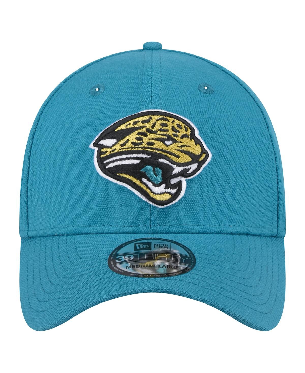 New Era Men'sJacksonville Jaguars Throwback Logo Standard 39THIRTY Flex Hat - Teal