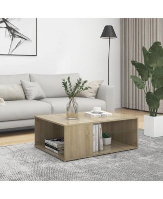 Coffee Table Sonoma Oak 35.4"x26.4"x13" Engineered Wood