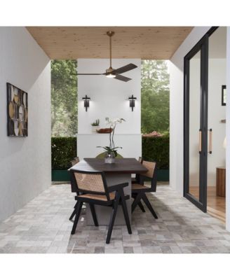 60" Montage Modern Indoor Outdoor Ceiling Fan with Dimmable LED Light