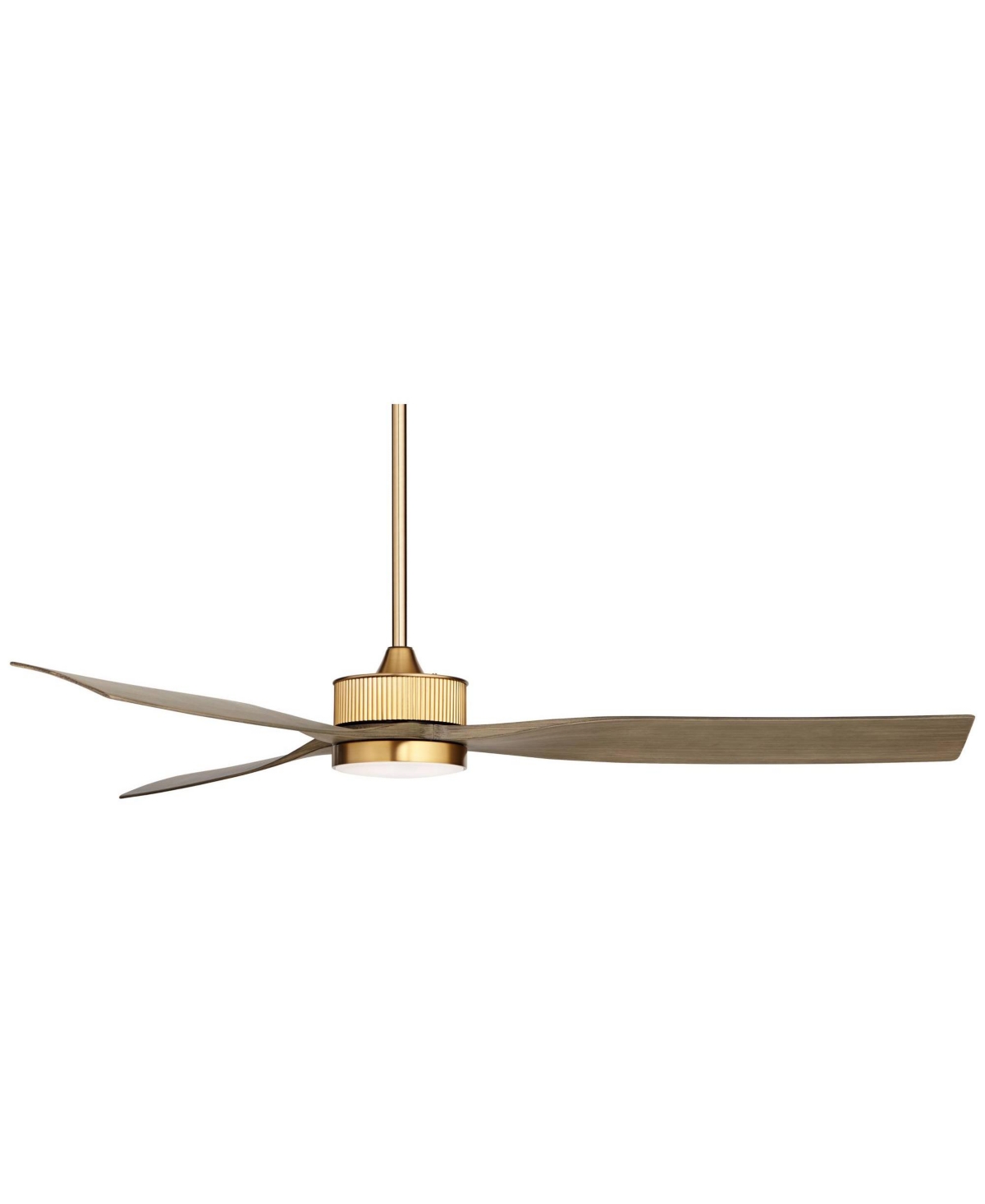 Casa Vieja Montage Modern Outdoor Ceiling Fan with Dimmable Led Light Remote Control Warm Brass Brown Wood Blades Damp Rated for Patio Exterior Ho