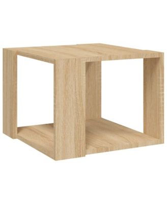 Coffee Table Sonoma Oak 15.7"x15.7"x11.8" Engineered Wood