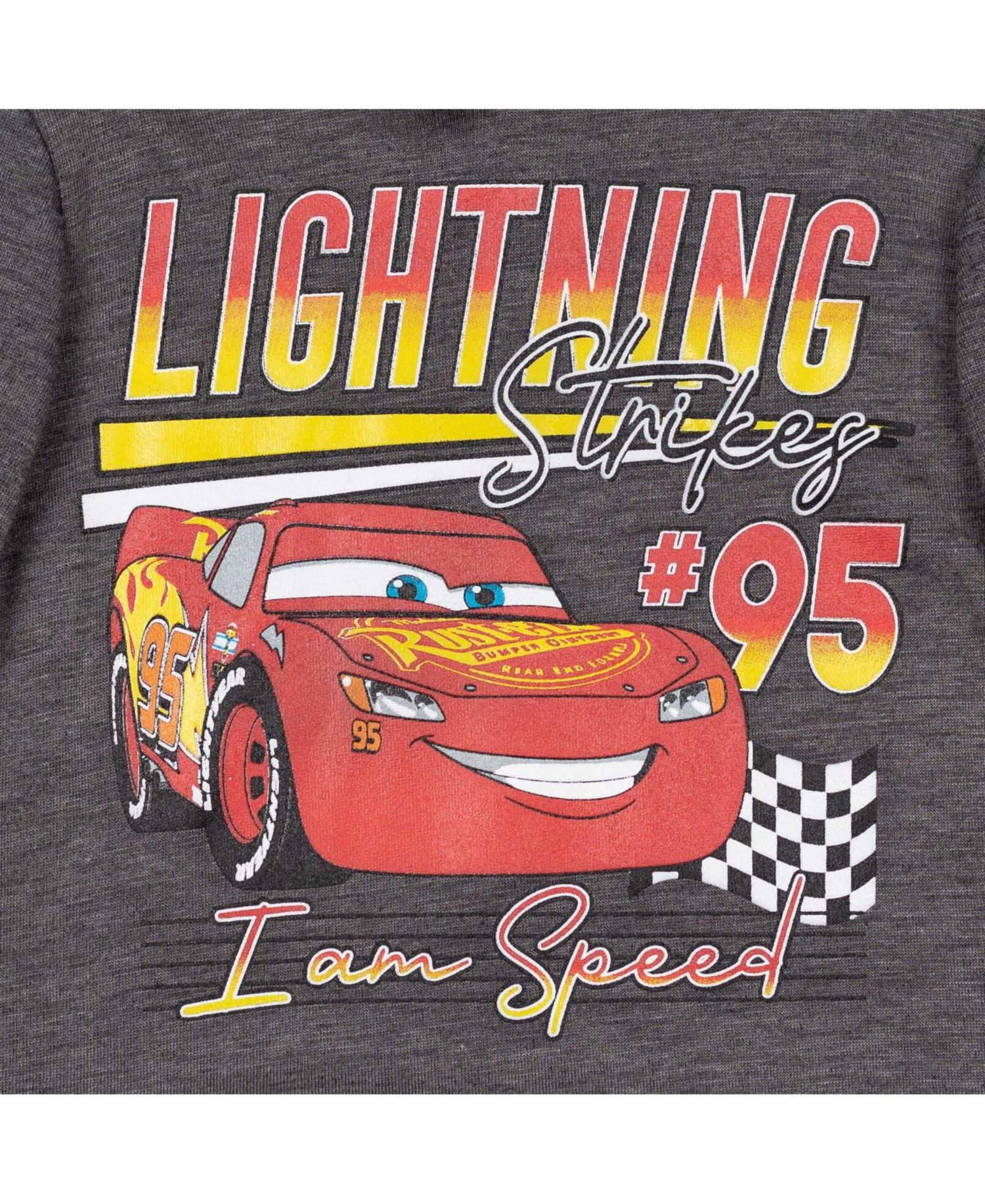 Big Boys (6-12) Lightning McQueen Fleece Pullover Hoodie and Pants Outfit Set