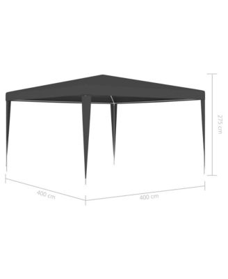 Professional Party Tent 13.1'x13.1' Anthracite 0.3 oz/ft²