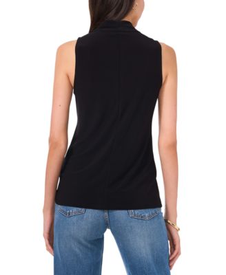 売れ筋商品|||ヴィンスカムート カットソー トップス レディース Women's Crossover Wrap-Front Sleeveless Top Rich Black Vince Camuto Women's Crossover Wrap-Front Sleeveless Top