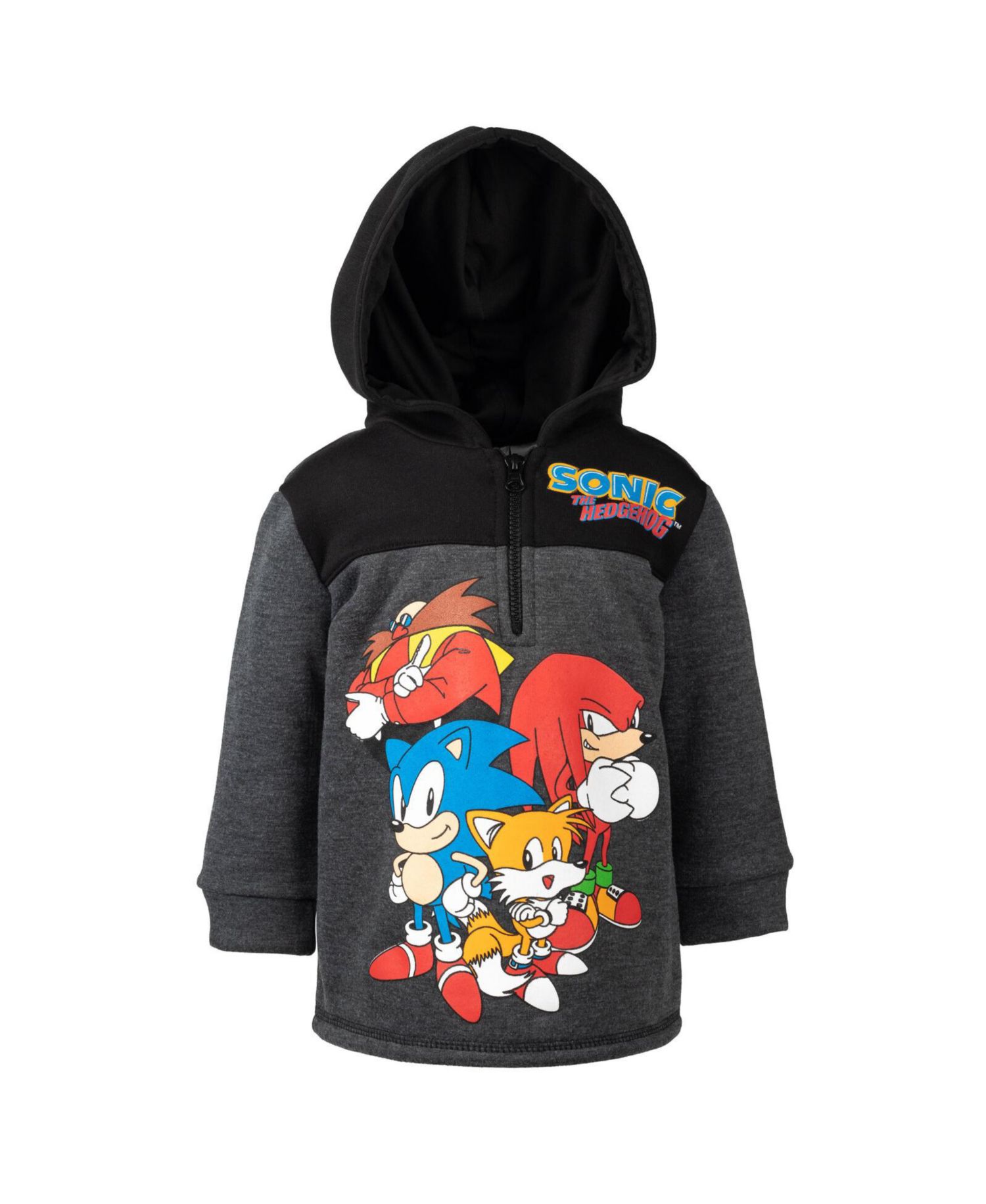 Boys Sonic the Hedgehog Fleece Half Zip Hoodie to