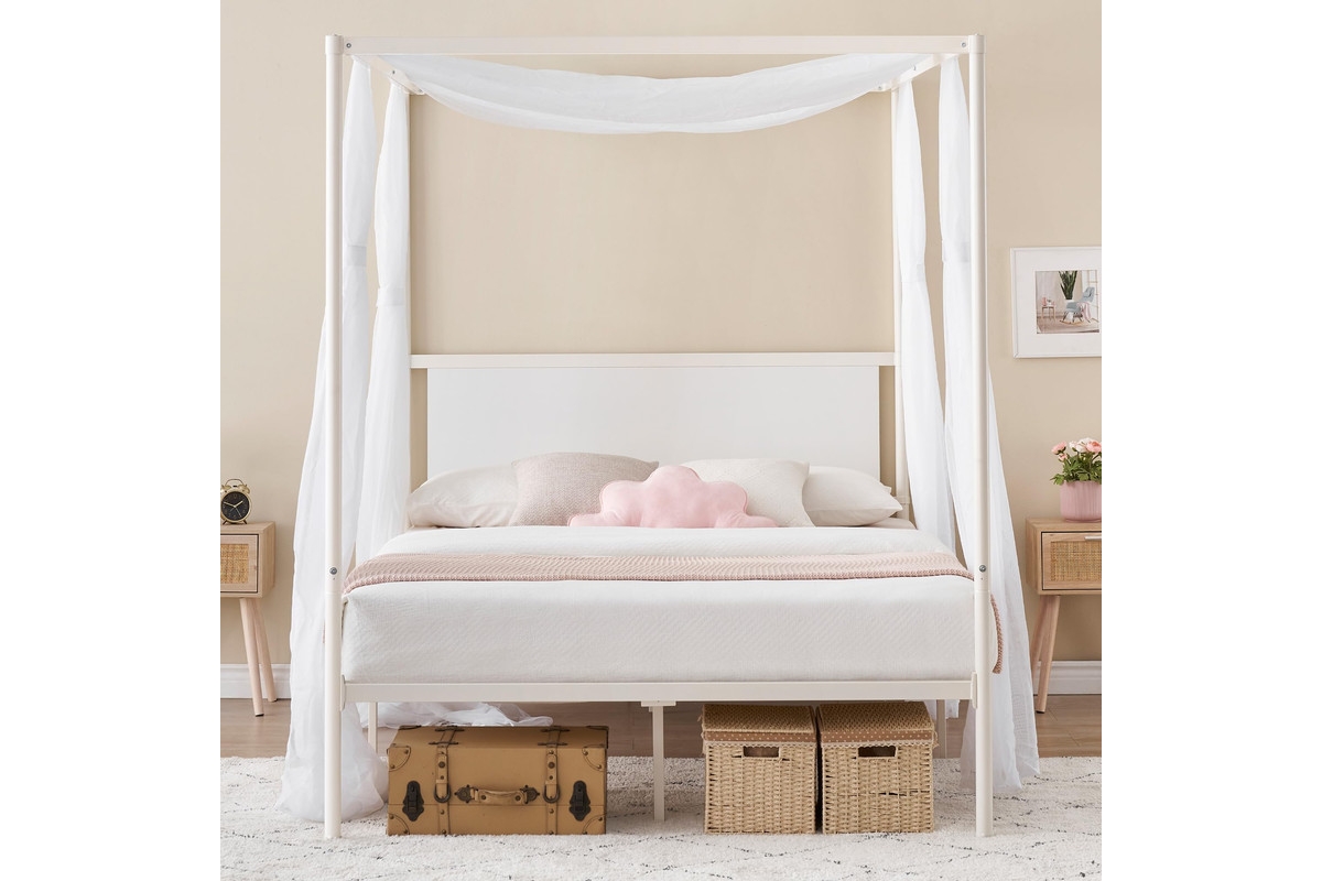 gaomon Size Bed Frame with Headboard and Storage Drawers, Upholstered Platform Bed Frame with Chargin Station and Led Lights, Heavy Duty, No Box