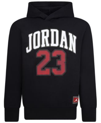 NEW! Jordan Big outlet Kids' (Boys') Pullover Fleece Hoodie BLACK Sz LARGE-12-13 YEARS