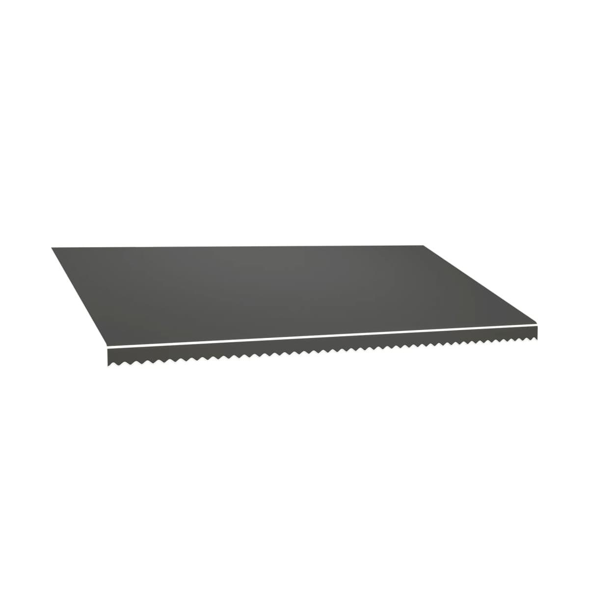 Awning Top Sunshade Canvas Anthracite 236.2"x118.1" - Anthracite