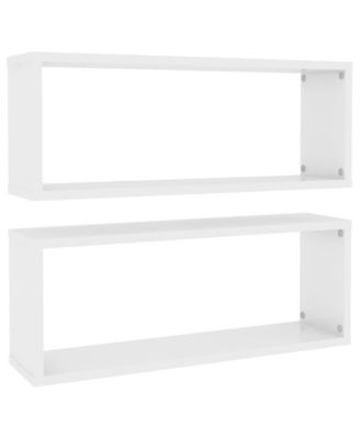Wall Cube Shelves 2 pcs 23.6"x5.9"x9.1" Engineered Wood