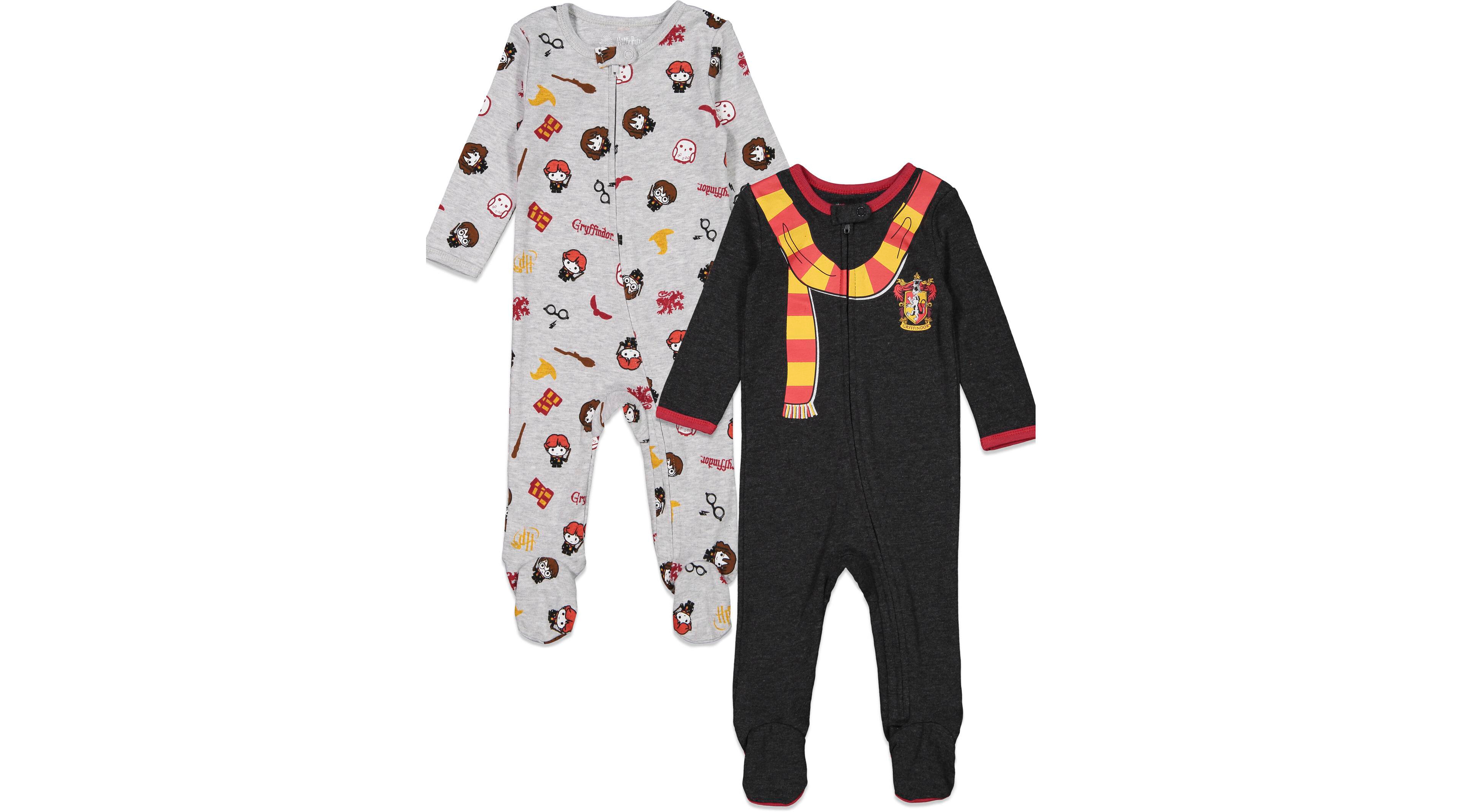 Harry Potter Baby Boys 2 Pack Zip Up Costume Sleep N' Play Coveralls Newborn