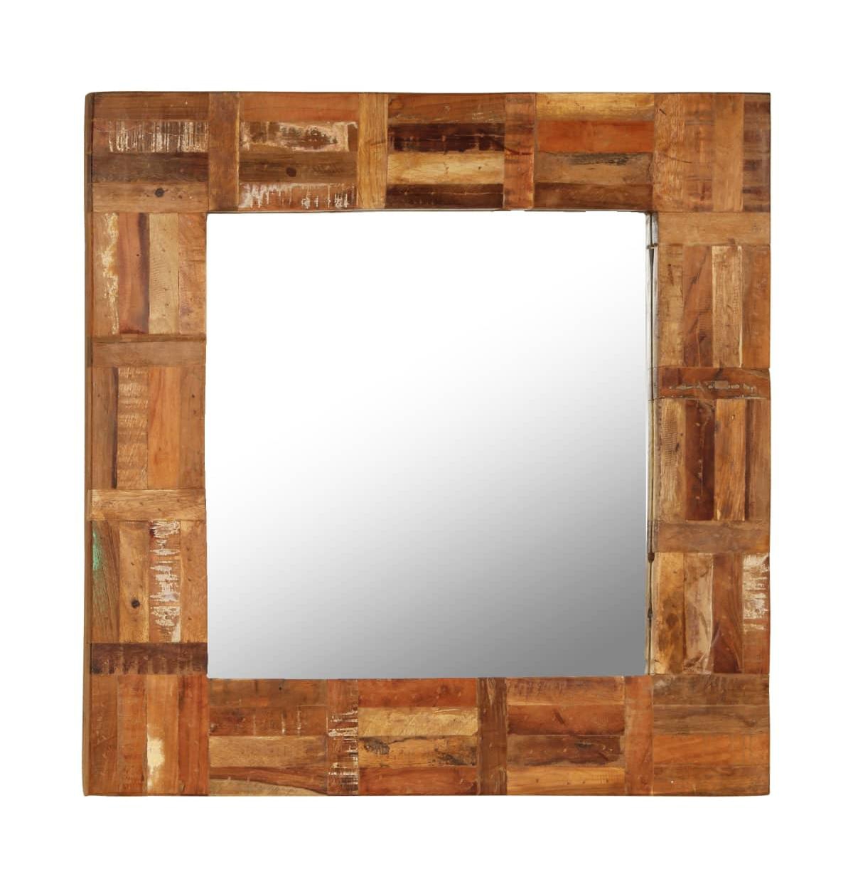 vidaXL Wall Mirror Solid Reclaimed Wood 23.6
