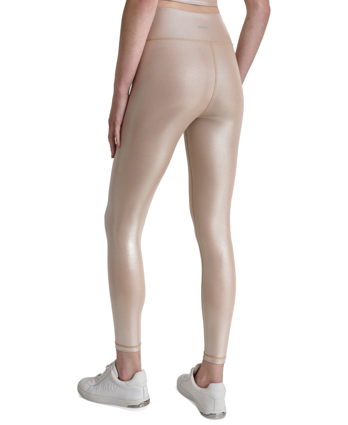 Dkny Women's Foiled-Shine High-Waisted 7/8 Leggings