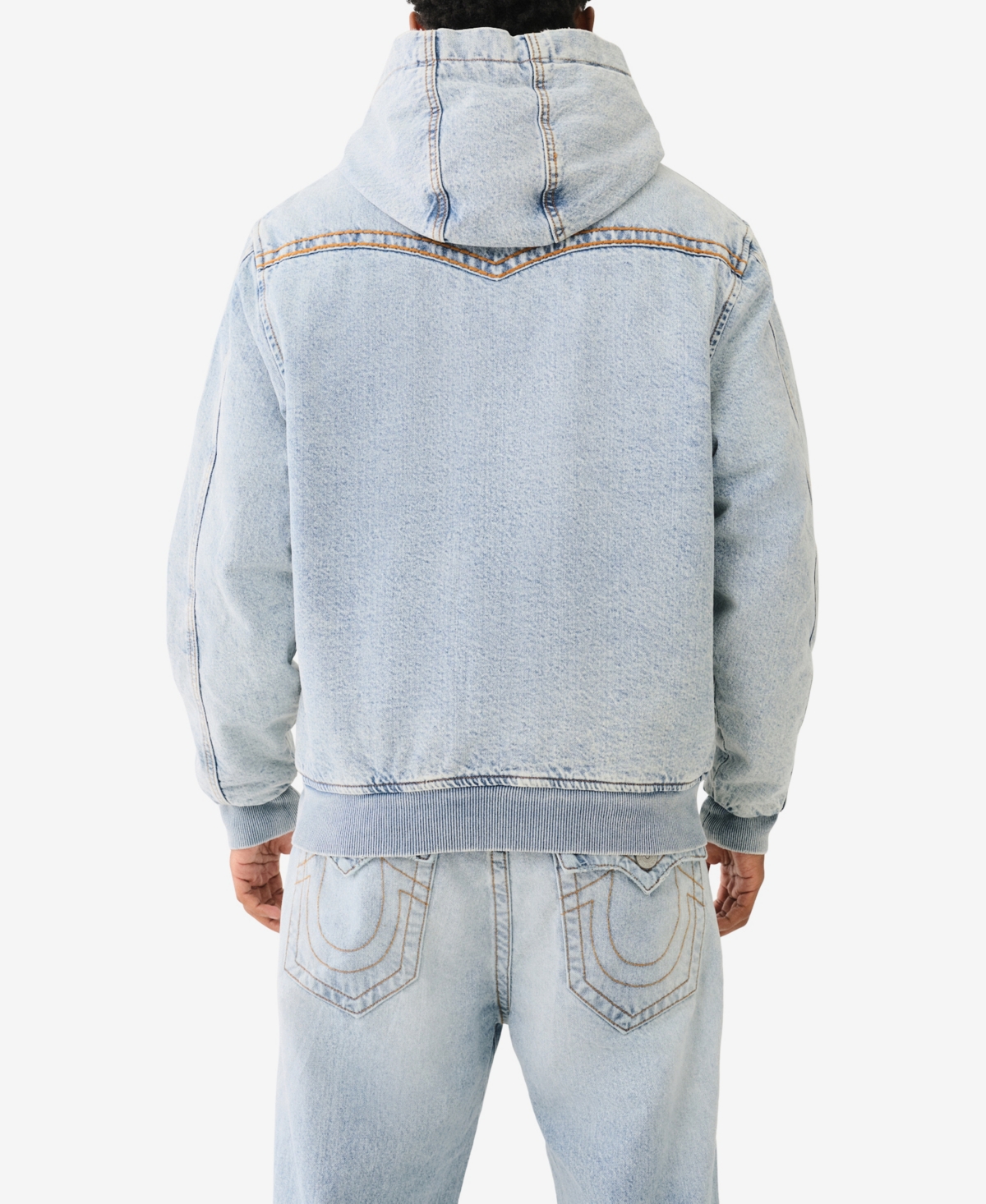 True Religion Men's Hooded Super T Western Jacket