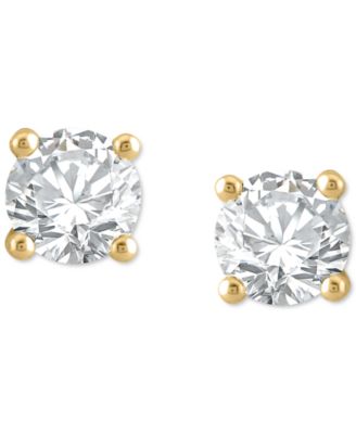 Diamond Four Prong Classic Stud Earrings (1/2 ct. t.w.) in 14k Gold