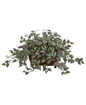 Wandering Jew Artificial Plant in Decorative Planter