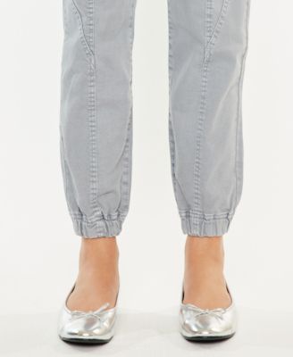 Women's High Rise Denim Jogger Pants