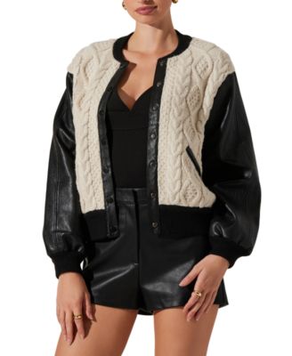 ASTR the Label - Women's Fionn Mixed-Media Jacket