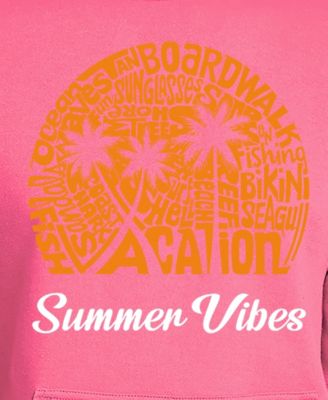 Men's Summer Vibes Word Art Hooded Sweatshirt