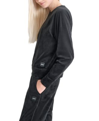 Women's Platinum Velour Crewneck Sweatshirt