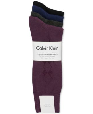 Men's Crew Dress Socks, 4-Pack