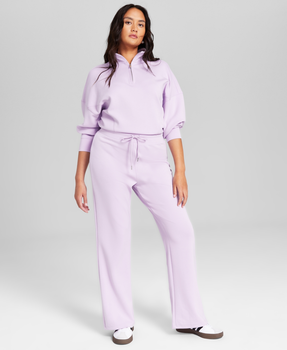 And Now This Women's Scuba Wide-Leg Tie-Waist Pants, Created for Macy's