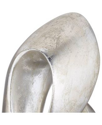 Open Infinity 24 1/2" High Silver Finish Modern Sculpture