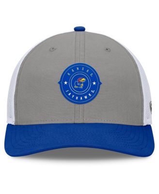 Men's Gray/Royal Kansas Jayhawks Rob Trucker Adjustable Hat