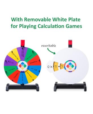 12" Spinning Wheel Math Game Kids Teaching Aid Elementary School Home