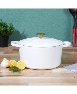 Crock-Pot Artisan 5-Quart Round Dutch Oven - Matte Dusty Pink