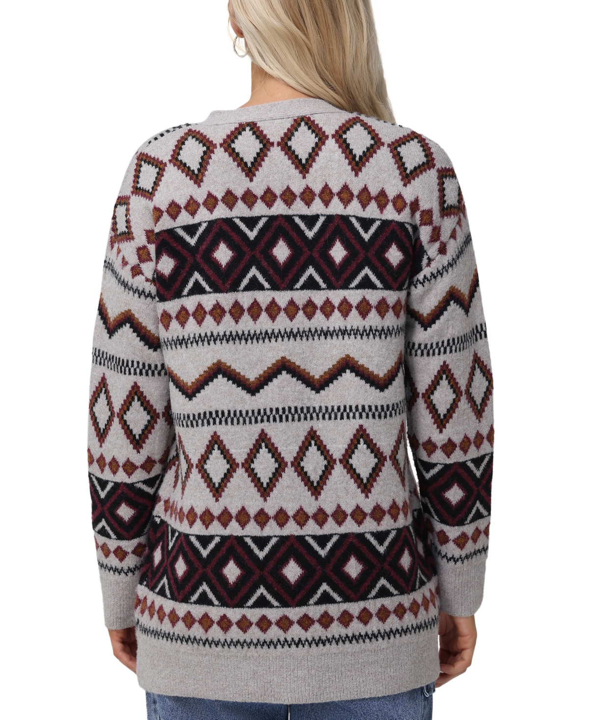 Frye Women's Southwestern Fair Isle Button-Up Cardigan