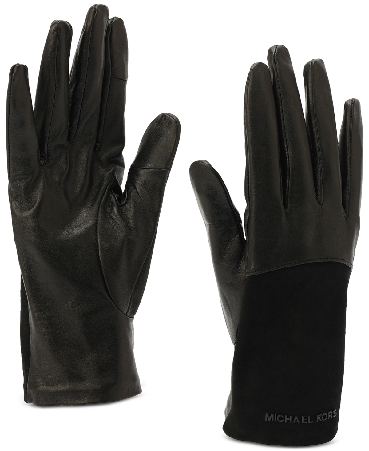 Michael Michael Kors Women's Suede & Leather Tech Gloves