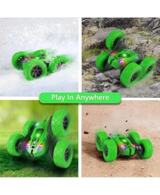 Remote Control Car Race Stunt Toy Double Sided 360° Rotating Rechargeable