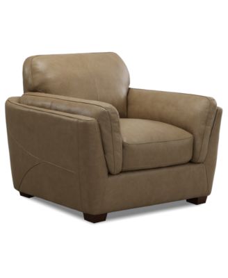 CLOSEOUT! Korder Leather Chair, Created for Macy's