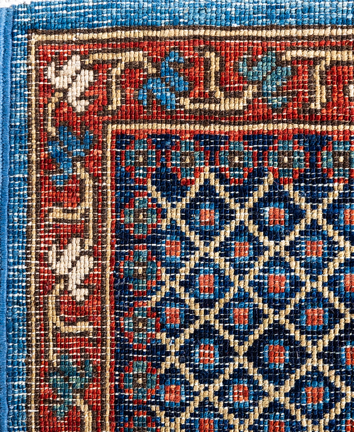 Adorn Hand Woven Rugs Serapi M1993 7'11"x9'10" Area Rug In Light Blue