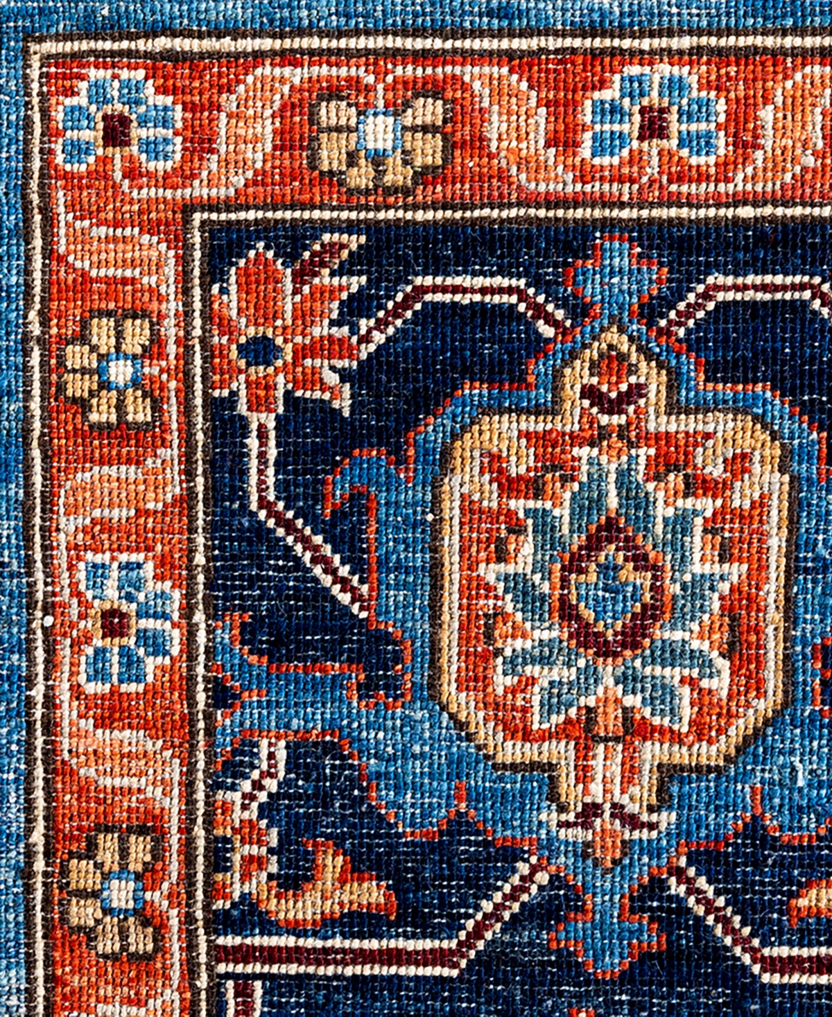 Adorn Hand Woven Rugs Serapi M1993 8'1"x10'1" Area Rug In Light Blue
