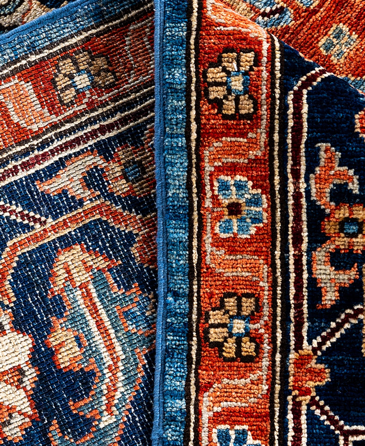 Adorn Hand Woven Rugs Serapi M1993 8'1"x10'1" Area Rug In Light Blue