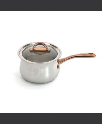 Ouro Gold 16Pc 18/10 Stainless Steel Cookware Set with Glass Lids