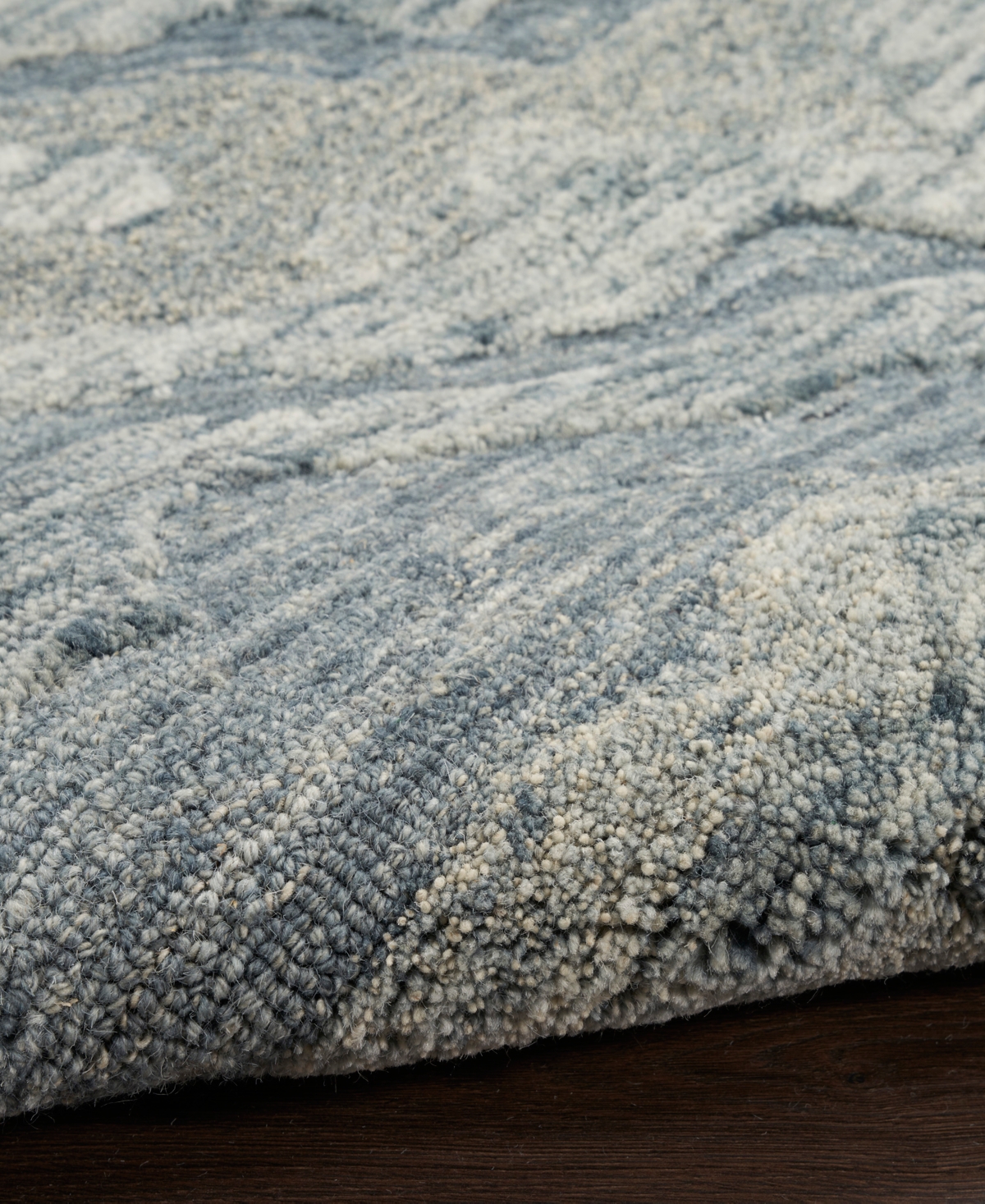 Nourison Home Graceful Gru01 3'9"x5'9" Area Rug In Blue