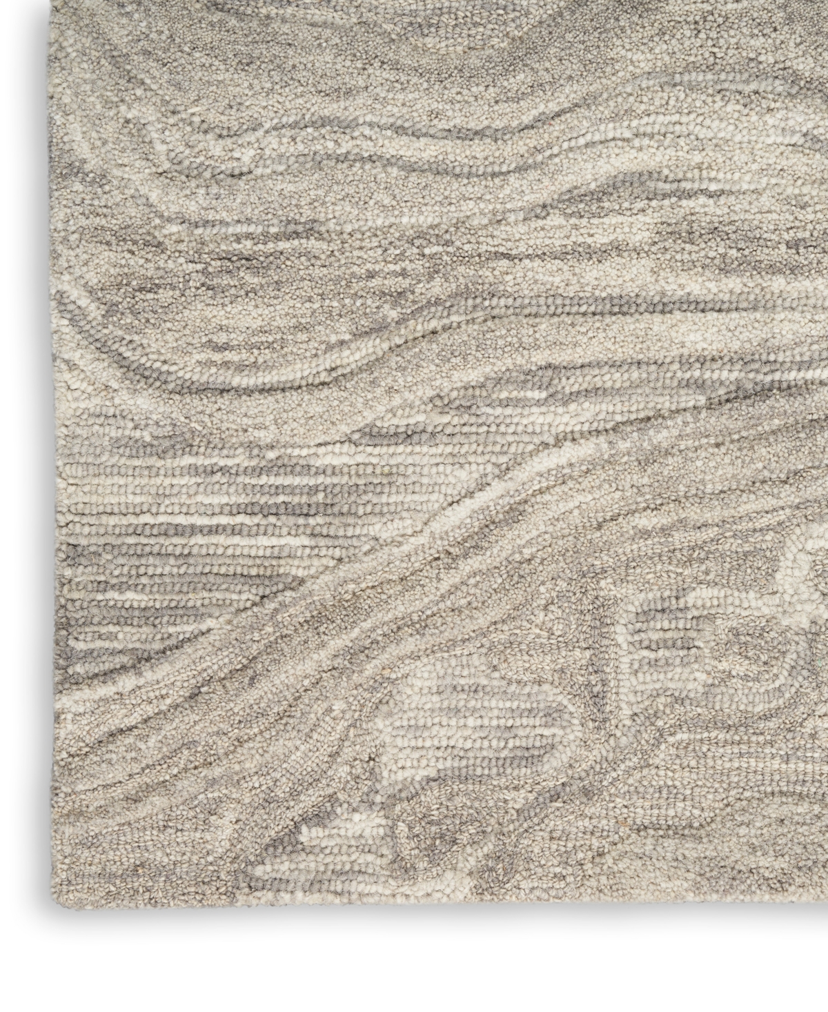 Nourison Home Graceful Gru01 2'3"x7'6" Runner Area Rug In Gray
