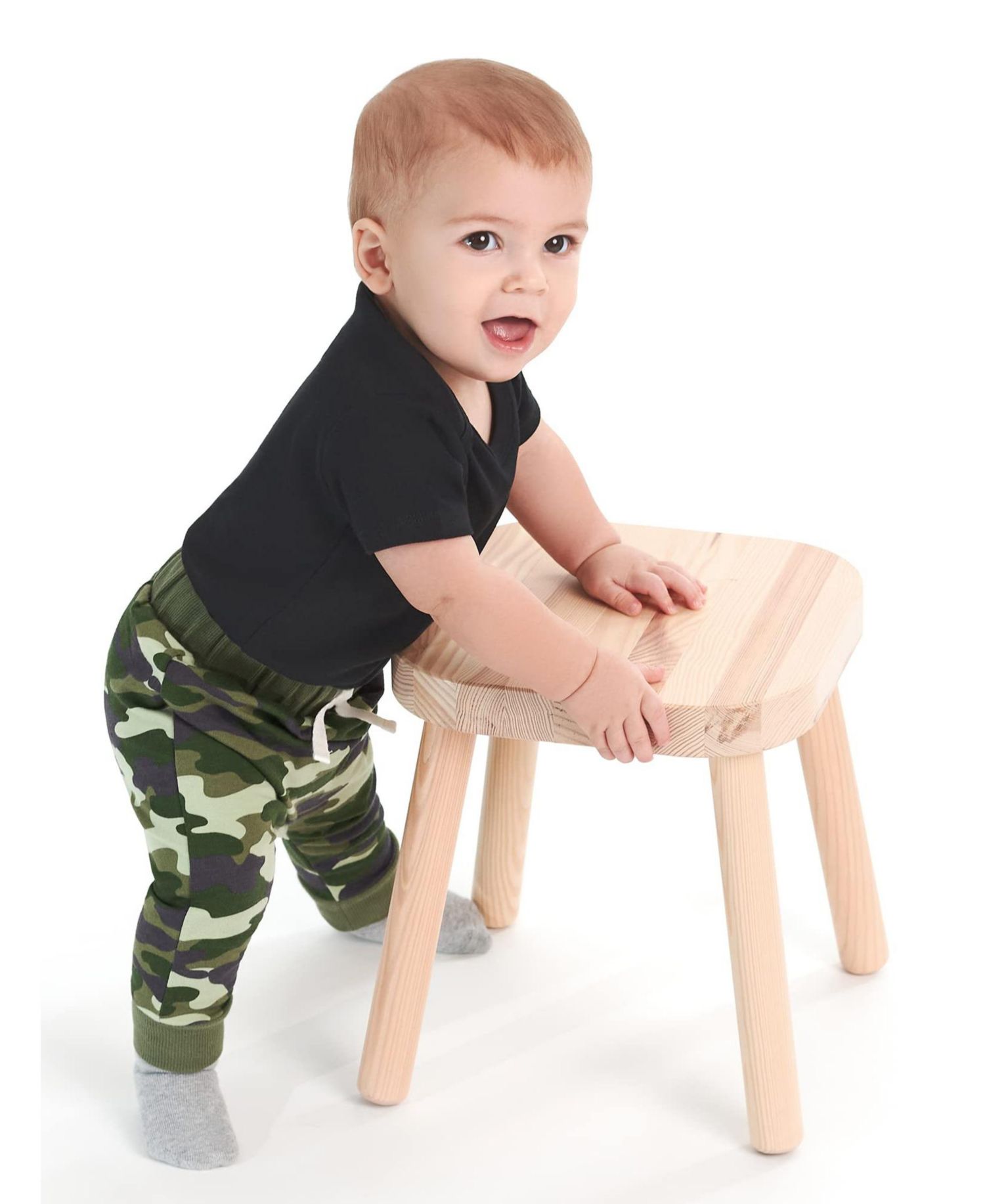 Baby Boys Camo Premium Joggers, 3-Pack
