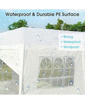 10 x 30 Feet Outdoor Canopy Tent with 6 Removable Sidewalls and 2 Doorways